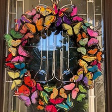 15" Butterfly Wreath for Front