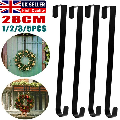 5pcs black metal wreath - black,