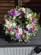 Artificial Floral Wreath Front