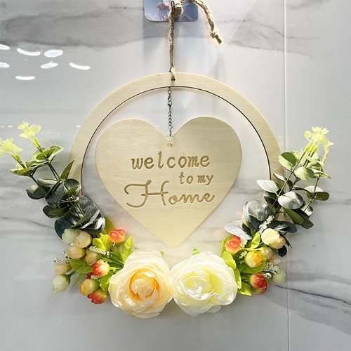 Artificial rose love wreath - rose,