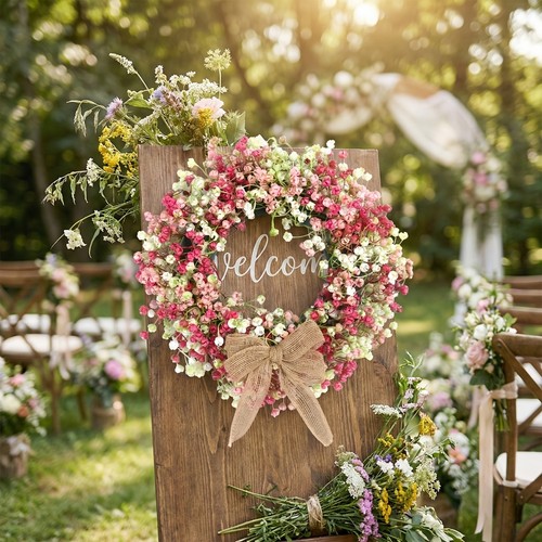 Artificial eucalyptus wreath - artificial,