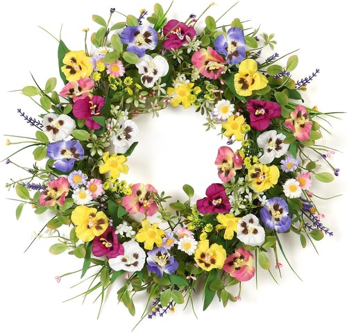Spring door wreath for - door,