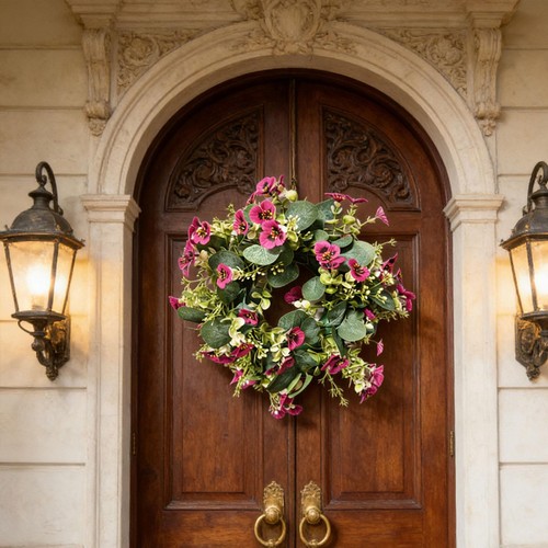 Wreaths for front door gift - front,