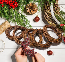 5 Pcs Mini Wreaths for DIY