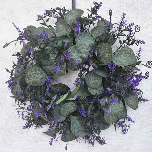 Lavender wreaths front - lavender,