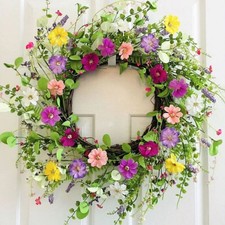 Artificial Flower Wreath with