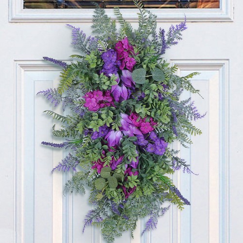 Artificial purple tulips door - artificial,